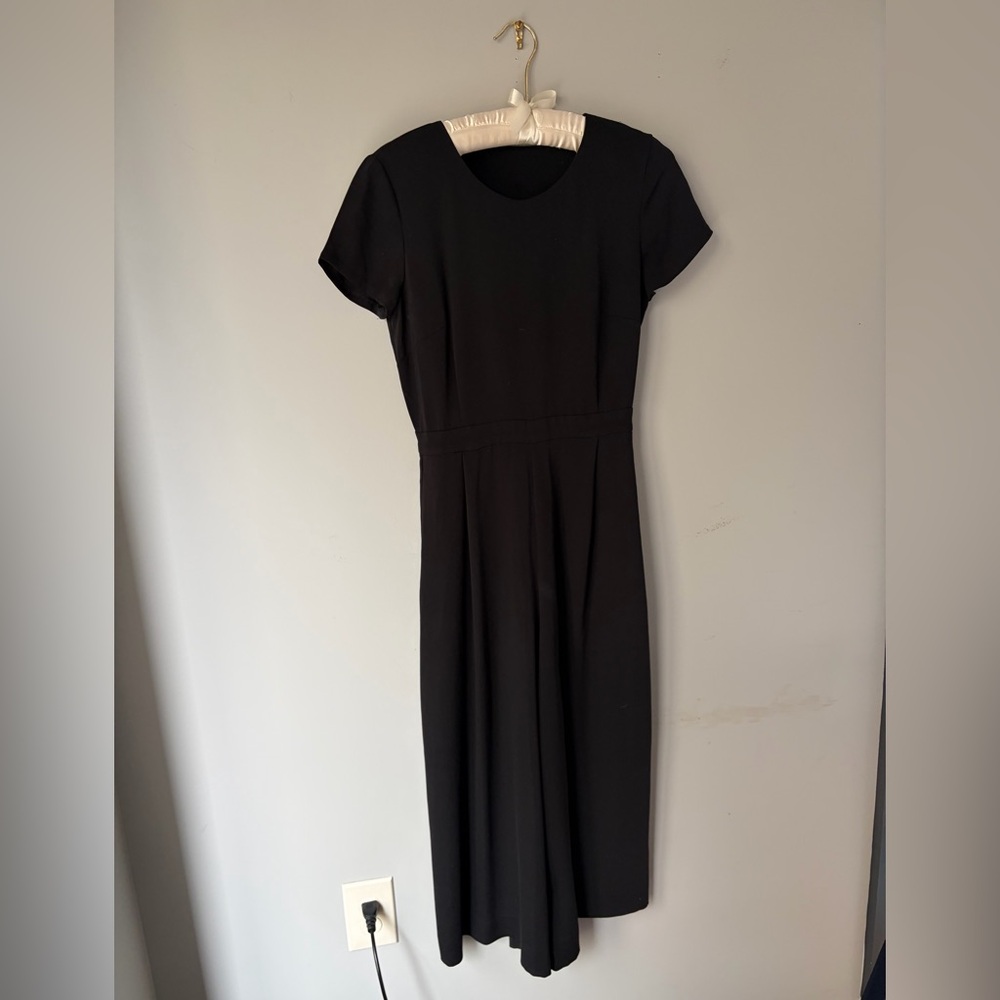 J. Crew Black Short Sleeve Jumpsuit